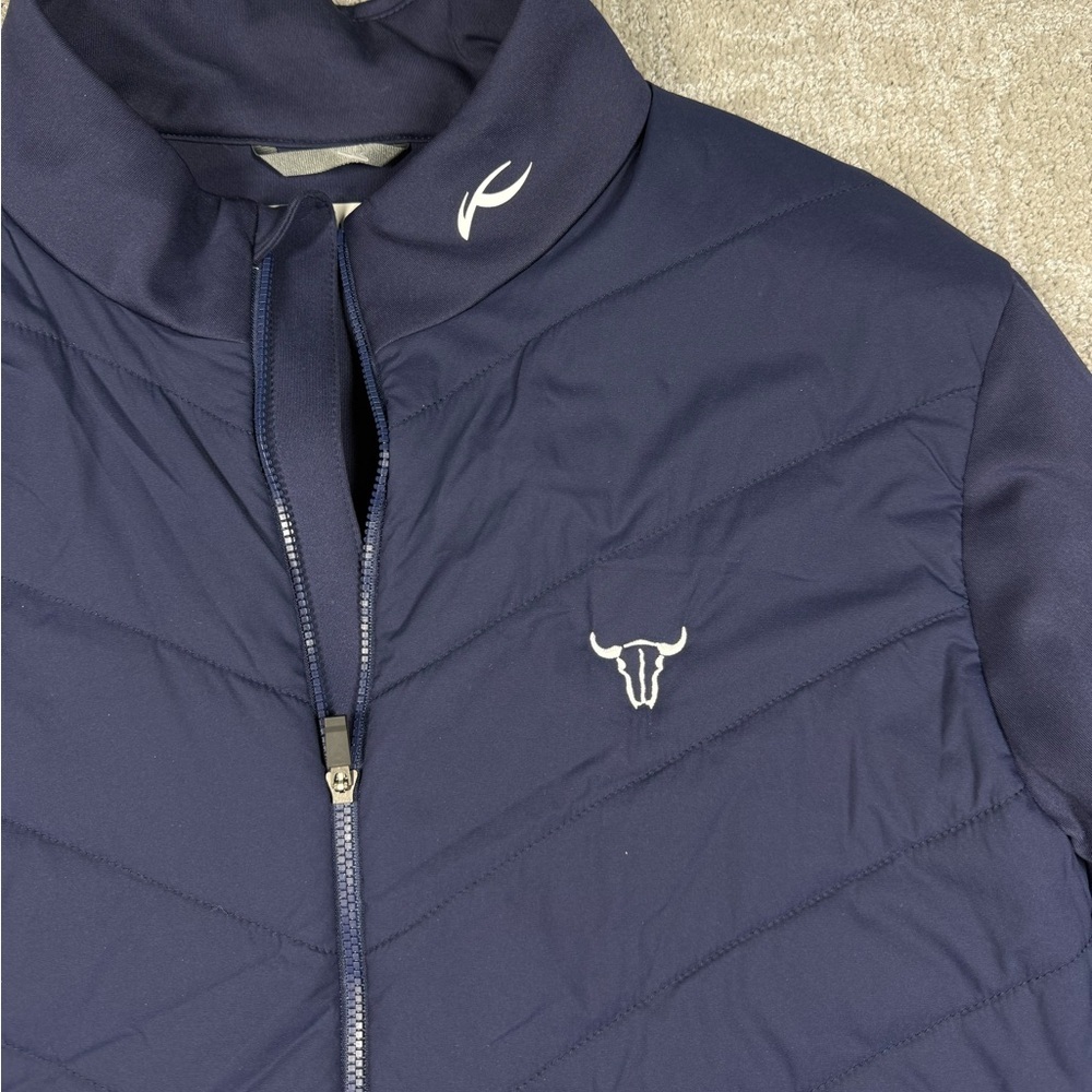 KJUS Release Full Zip Golf Jacket Blue Size XL Minimalist Read Below - Picture 2 of 8